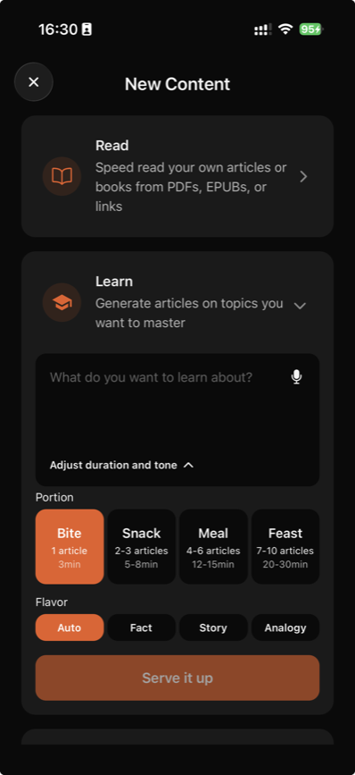 Custom curriculum builder